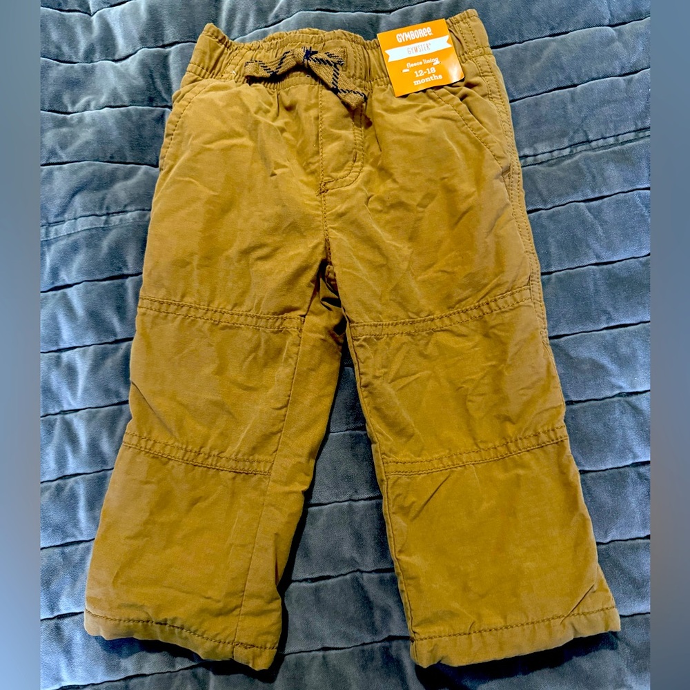 Gymboree lined toddler cargo pants